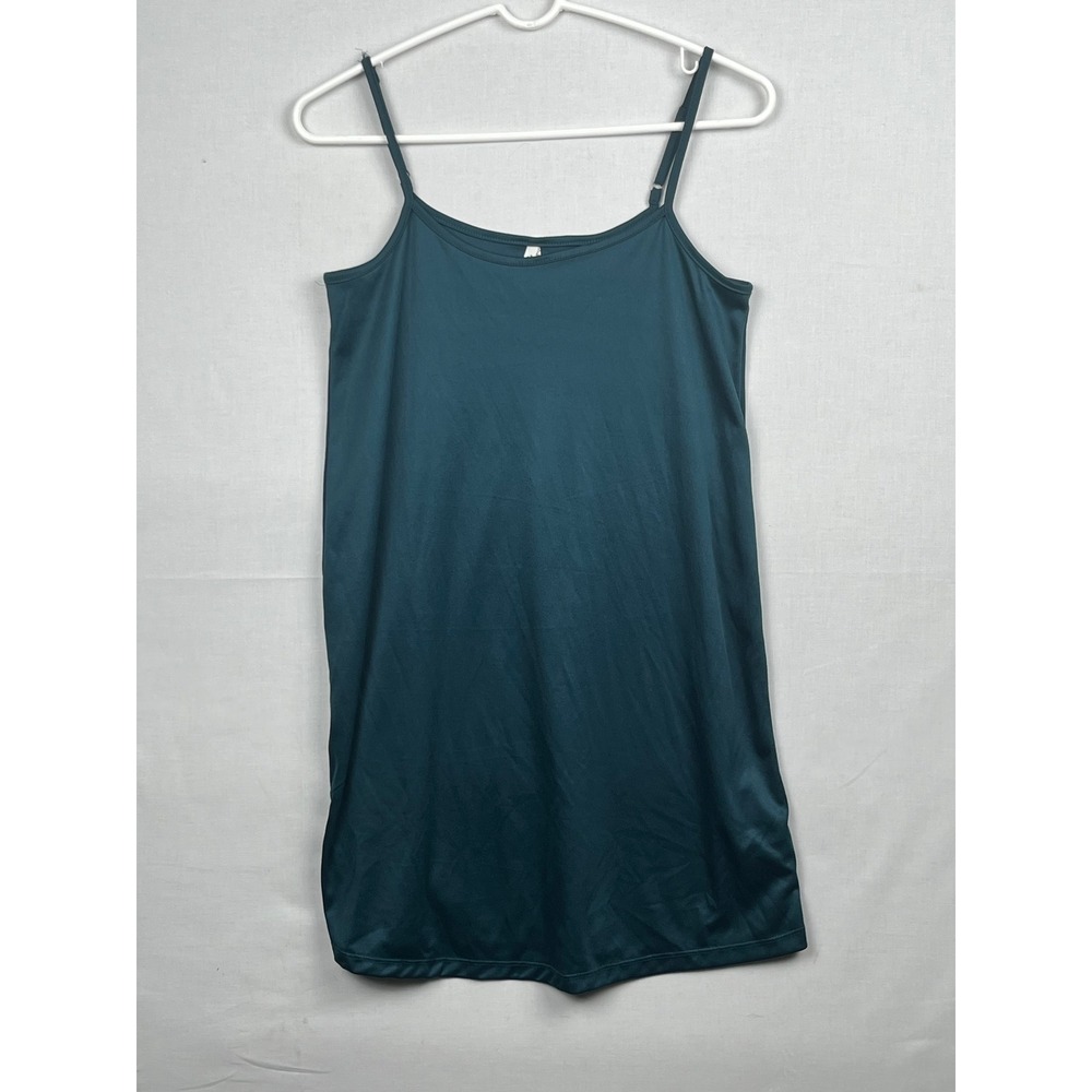 Unbranded Teal Green Camisole Slip Dress‎ Small Adjustable Straps Polyester